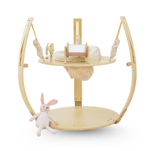 Ivy 3-in-1 Wooden Baby Bouncer, Play Gym & Activity Table