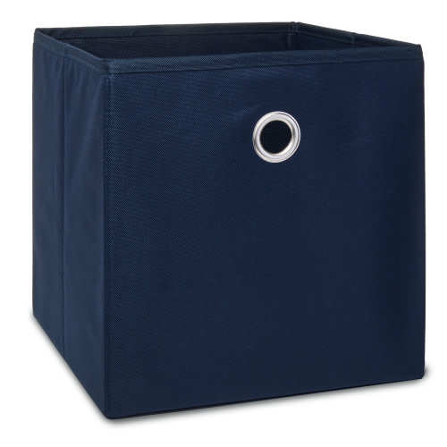 Mainstays Set of (2) Small Bins Plastic, Blue Cove 