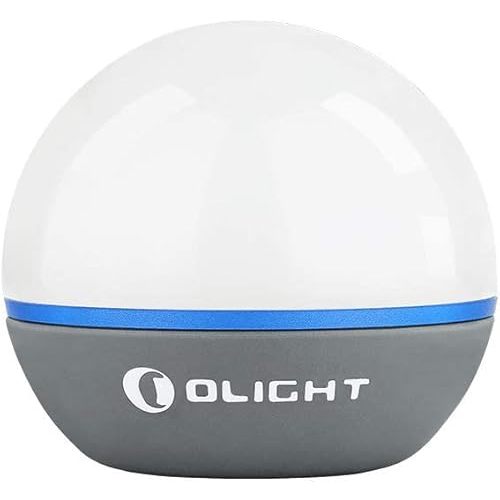 OLIGHT Obulb 55 Lumens 4-Mode Orb Light Night Lights MCC Rechargeable Bedside Lamp with Magnetic Bottom for Home Decor, Nursery, Camping, Hiking(Grey)