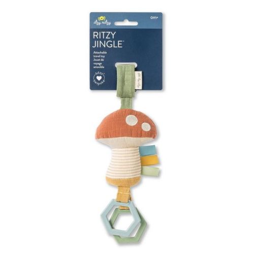 Itzy Ritzy Jingle Attachable Travel Toy - Mushroom