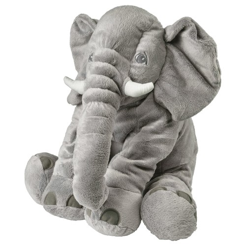 JÄTTESTOR Soft toy - elephant, gray - IKEA