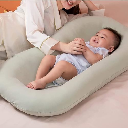 Baby Lounger,Baby Lounger Pillow,Baby Lounger 0-24 Months,Baby Lounger for Newborn (Fog Blue)