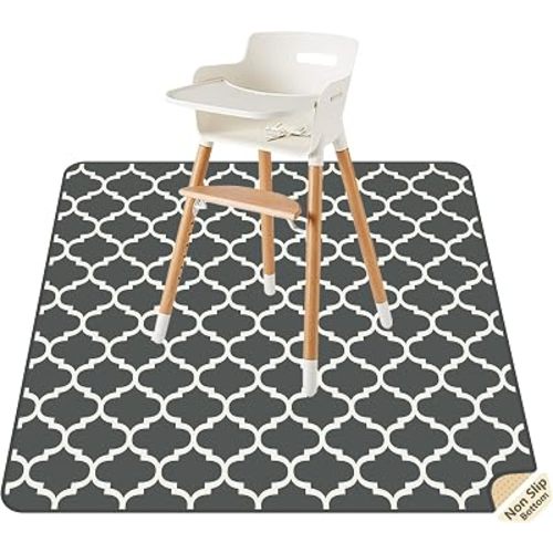 Splat Mat for Under High Chair, Waterproof Washable High Chair Floor Mat