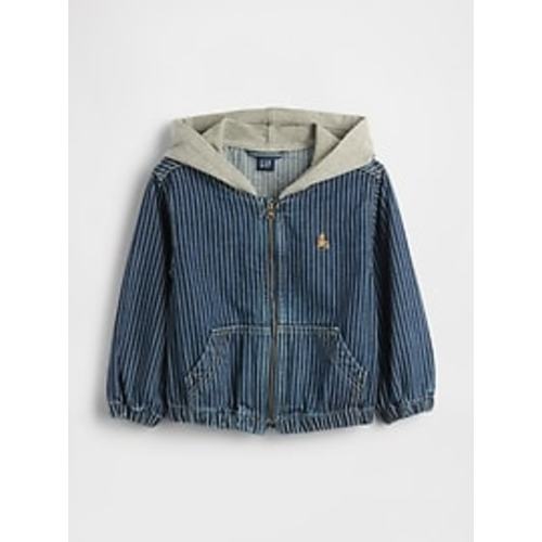 Baby & Toddler Denim Stripe Hoodie Jacket | Gap
