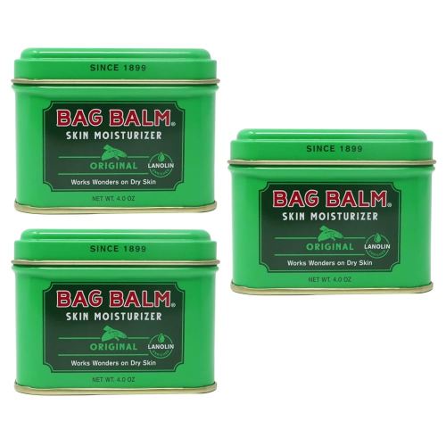 Bag Balm Vermont's Original for Dry Chapped Skin Conditions - Hand & Body (4 Ounce (Pack of 3))