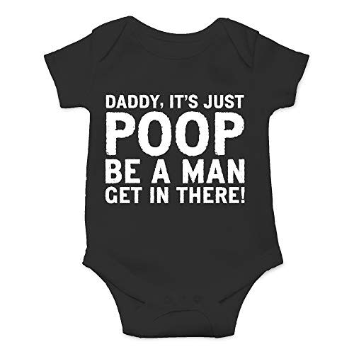 CBTwear Daddy, It's Just Poop - Baby Clothes - Funny Newborn Bodysuit Outfits for Boys and Girls