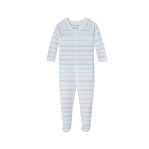 LAKE | Baby | Pima Cotton Pajamas | Beach Club Tidal Stripe Baby Sleeper