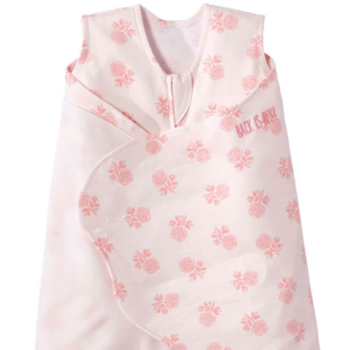 Rose Toss Blush Cotton Swaddle - Newborn | HALO