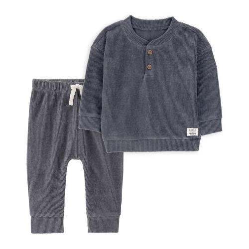 Baby 2-Piece Ribbed Velour Pullover & Pants Set
| Carter's