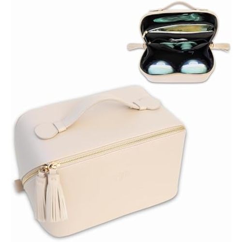 Wearable Breast Pump Bag with Cooler, Pumping Bag for Work, Compatible with Wearable Breast Pumps, Removable Breast Milk Cooler Included, Portable Pump Carrying Case with Room for Accessories