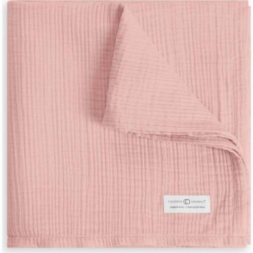 Muslin Swaddle Blanket Blush - Colored Organics | Maisonette