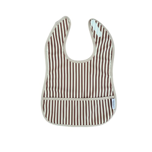 Mocha Stripe - Mini Bib
