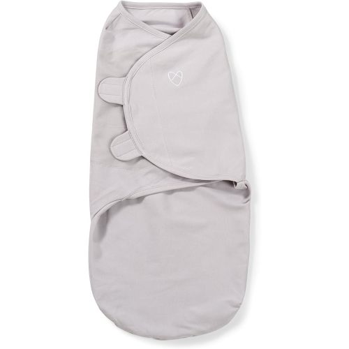 SwaddleMe Original Swaddle - Size Small/Medium, 0-3 Months, 1-Pack (Gray) Easy to Use Newborn Swaddle Wrap Keeps Baby Cozy and Secure and Helps Prevent Startle Reflex