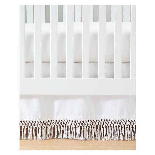 Macramé Crib Skirt | Serena and Lily