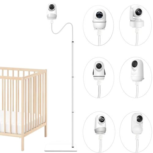 Baby Monitor Floor Stand Holder Compatible with Blemil BL9052/BL9046/BL9055HD,Hellobaby HB640/HB6550 HB65/HB66/HB248/HB6250,ANMEATE SM935E/SM24,Momcozy BM01/BM03,OKAIDI OD8051 Baby Cameras Mount