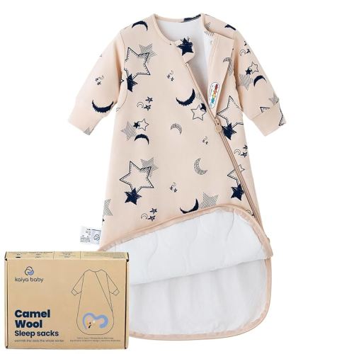 Unisex Sleeping Bag for Babies and Toddlers 1.0 Tog Sleep Sack 6-18Months, Newborn Sleep Sack, Wearable Blanket Baby, One piece Long sleeves, Gifts for Baby
