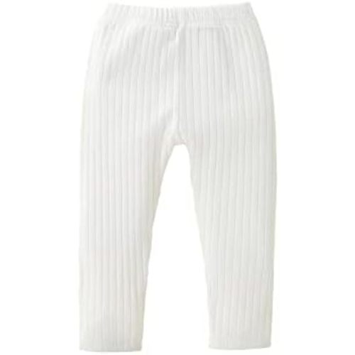 Unisex Baby Ribbed Knitting Leggings Newborn Boy Girl Elastic Waist Cotton Pants