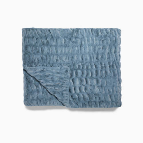 LOLA Slate Blue Baby Blanket