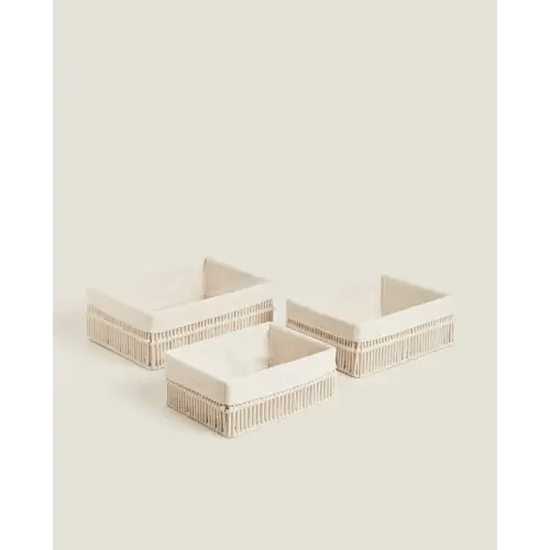 COTTON LINED BASKETS | Zara Home United States of America