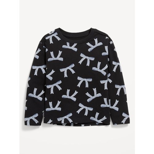 Long-Sleeve Heart Pocket T-Shirt for Toddler Girls