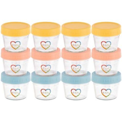 EVLA’s 4oz Glass Baby Food Containers 12-Pack
