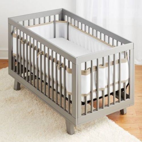 Breathablebaby Breathable Mesh Crib Liner - Deluxe Linen Collection