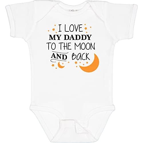 inktastic I Love My Daddy To the Moon and Back Baby Bodysuit