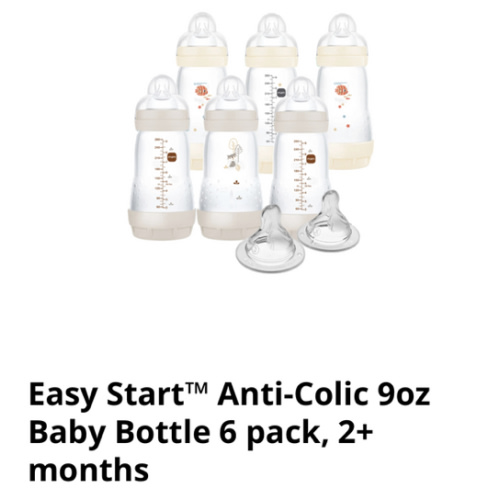 Easy Start™ Anti-Colic 9oz Flow - Baby Bottle - 6 Pack