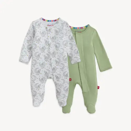 Magnetic 2-Pack Footie Size Newborn