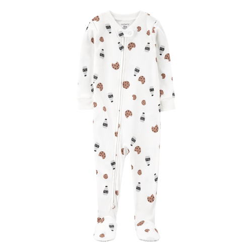 Toddler 1-Piece Milk & Cookies 100% Snug Fit Cotton Footies Pajamas - Carter's | Carter's