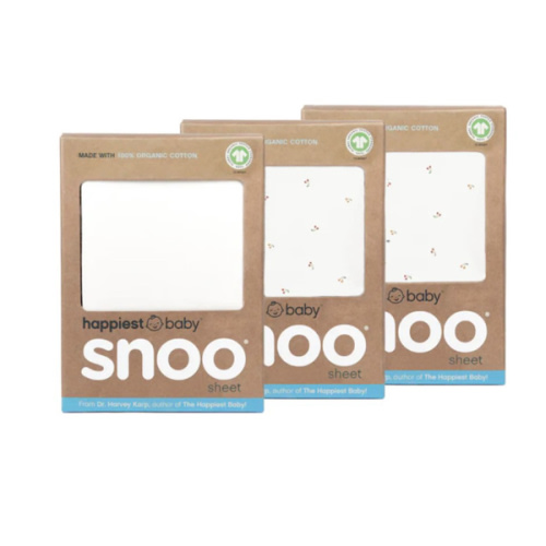 100% Organic Cotton Baby Bassinet Sheets for SNOO