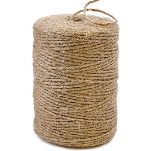 PerkHomy Natural Jute Twine 600 Feet Long Twine String for Crafts Gift Wrapping Packing Gardening Crochet Knitting Macrame Decor (Brown 2mm * 600feet)