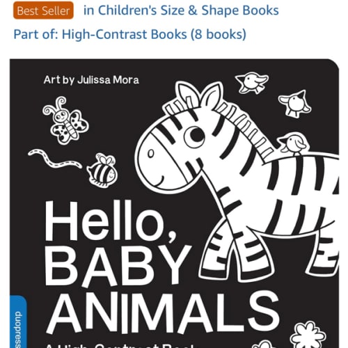 Hello, Baby Animals: A perfect book for parents and caregivers at home with babies this summer (High-Contrast Books)