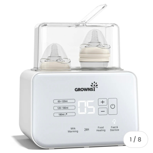 8-in-1 Baby Bottle Warmer, Fast Heating with Timer