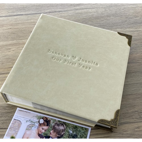 Photo Album with sleeves, personalized gifts for him and her, anniversary gift for couple, gift ideas for lover, unique photo gift for man