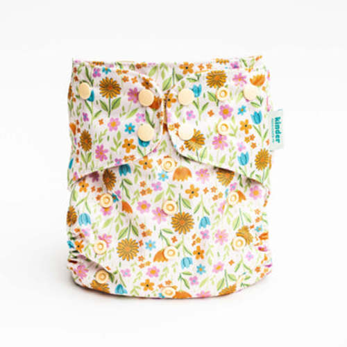 Patterned Pocket Cloth Diaper with Athletic Wicking Jersey