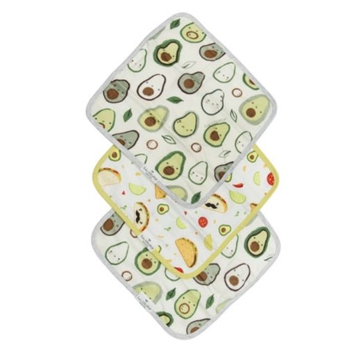 Wash Cloth Set, Avocado
