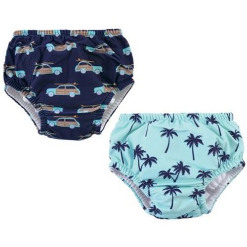 Hudson Baby Infant And Toddler Boy Swim Diapers, Palm Trees, 0-6 Months