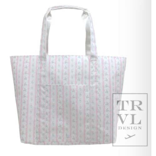 JUMBO TOTE - X-Large Tote RIBBON FLORAL PINK – Einstein's Attic