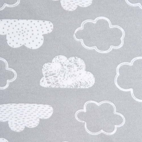HALO SleepSack Swaddle, 100% Cotton, Clouds, Newborn, Unisex, 0-3 Months