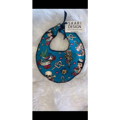 Tattoo sailor nautical punk rock baby bib