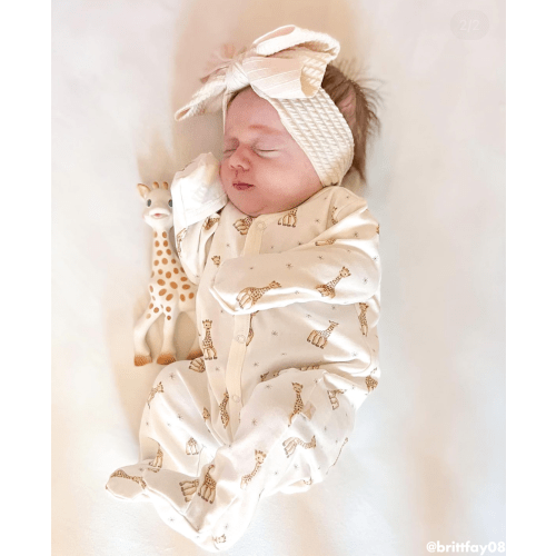 Sophie la girafe Ecru Print Footie