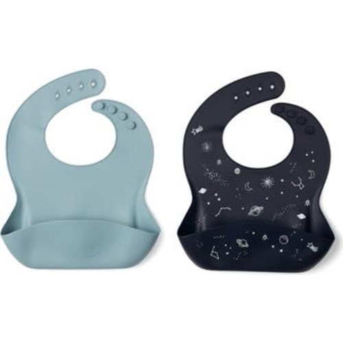 2-Pack Silicone Bibs