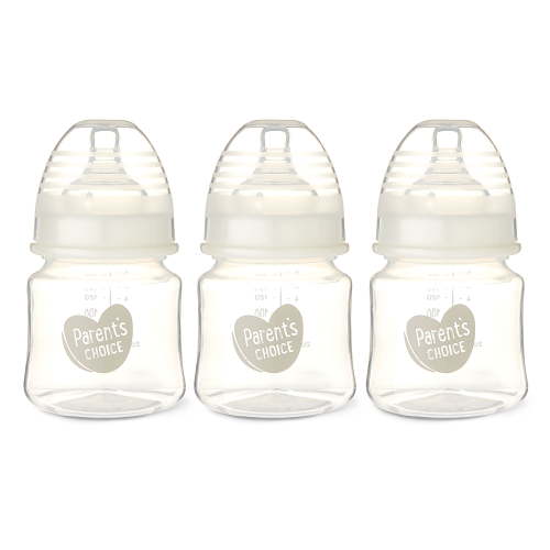 Parent's Choice Wide Neck Bottles, 3 Pack, 5 fl oz