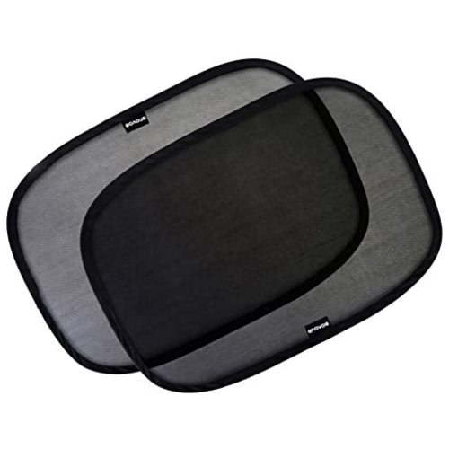 Enovoe Car Window Shade - (4 Pack) - 21"x14" Cling Sunshade for Car Windows - Sun, Glare and UV Rays Protection for Your Child - Baby Side Window Car Sun Shades