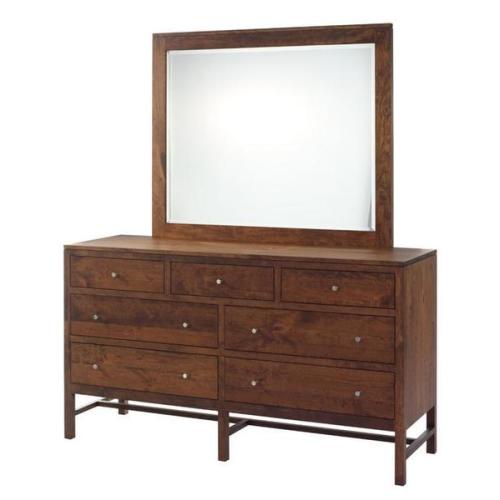 Amish Gregory 66" Master Bedroom Dresser with Optional Mirror