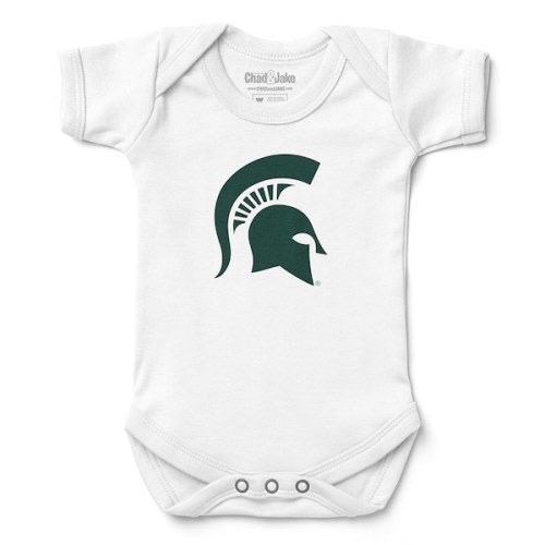 Infant Chad & Jake White Michigan State Spartans Bodysuit