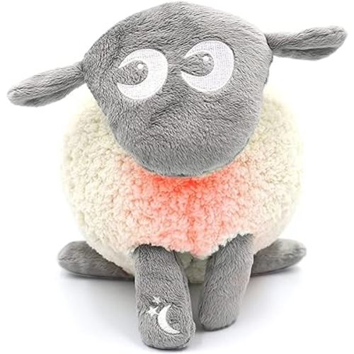 Sweet Dreamers, Ewan Deluxe with Shush, Gray | Baby & Toddler White Noise Sound Machine | Cry Activated Sensor & Nightlight | 5 Soothing Pink Noise Sounds | Auto-Off Timer | Lightweight | Portable