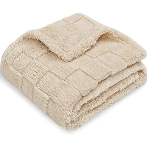 HOMRITAR Baby Blanket 30 x 40 Inches - Khaki