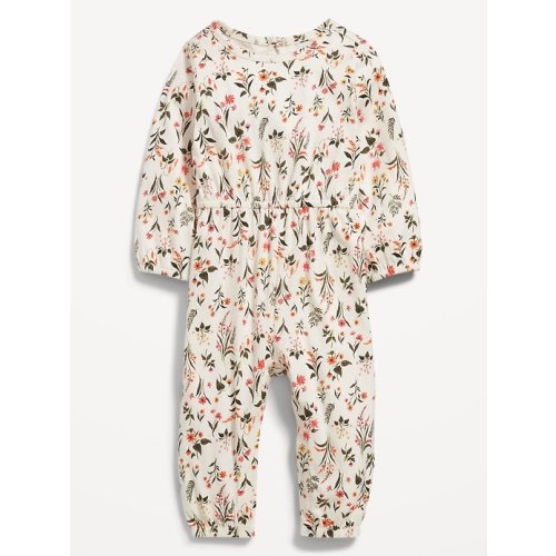 Printed Long-Sleeve Jersey Jumpsuit for Baby